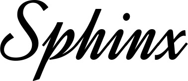 Vorschau des Bootsnamens "Sphinx" als Schriftzug für "Bootsbeschriftung Klassisch 44"
