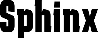 Vorschau des Bootsnamens "Sphinx" als Schriftzug für "Bootsbeschriftung Fett 41"