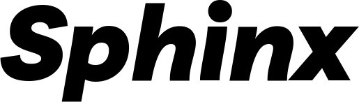 Vorschau des Bootsnamens "Sphinx" als Schriftzug für "Bootsbeschriftung Kursiv 06"