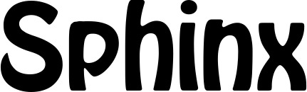 Vorschau des Bootsnamens "Sphinx" als Schriftzug für "Bootsbeschriftung Fett 01"