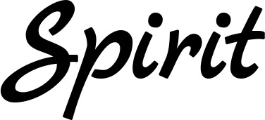 Vorschau des Bootsnamens "Spirit" als Schriftzug für "Bootsbeschriftung Klassisch 77"