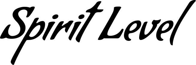 Vorschau des Bootsnamens "Spirit Level" als Schriftzug für "Bootsbeschriftung Klassisch 57"