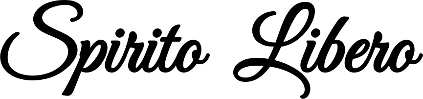 Vorschau des Bootsnamens "Spirito Libero" als Schriftzug für "Bootsbeschriftung Klassisch 68"