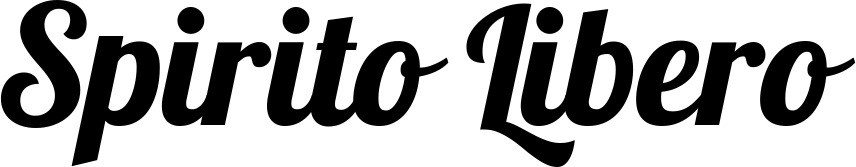 Vorschau des Bootsnamens "Spirito Libero" als Schriftzug für "Bootsbeschriftung Neu 60"