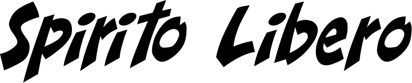 Vorschau des Bootsnamens "Spirito Libero" als Schriftzug für "Bootsbeschriftung Klassisch 31"