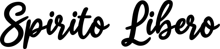 Vorschau des Bootsnamens "Spirito Libero" als Schriftzug für "Bootsbeschriftung Klassisch 74"