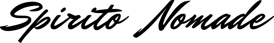 Vorschau des Bootsnamens "Spirito Nomade" als Schriftzug für "Bootsbeschriftung Klassisch 82"