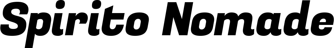 Vorschau des Bootsnamens "Spirito Nomade" als Schriftzug für "Bootsbeschriftung Kursiv 04"