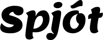 Vorschau des Bootsnamens "Spjót" als Schriftzug für "Bootsbeschriftung Neu 49"