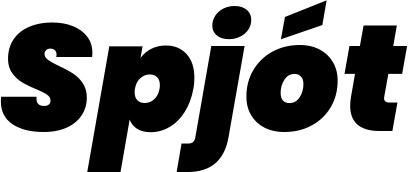 Vorschau des Bootsnamens "Spjót" als Schriftzug für "Bootsbeschriftung Kursiv 08"