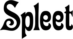 Vorschau des Bootsnamens "Spleet" als Schriftzug für "Bootsbeschriftung Neu 44"