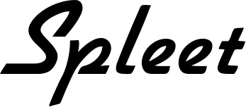 Vorschau des Bootsnamens "Spleet" als Schriftzug für "Bootsbeschriftung Klassisch 66"