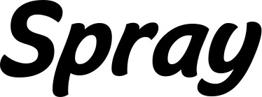 Vorschau des Bootsnamens "Spray" als Schriftzug für "Bootsbeschriftung Klassisch 14"