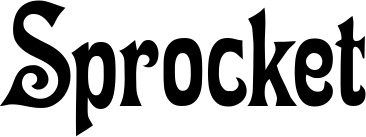 Vorschau des Bootsnamens "Sprocket" als Schriftzug für "Bootsbeschriftung Neu 44"