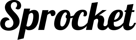 Vorschau des Bootsnamens "Sprocket" als Schriftzug für "Bootsbeschriftung Neu 60"