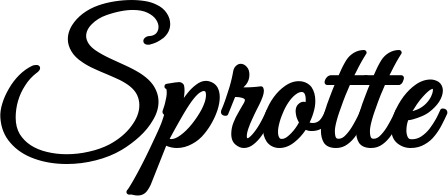 Vorschau des Bootsnamens "Sprotte" als Schriftzug für "Bootsbeschriftung Klassisch 68"