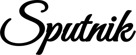 Vorschau des Bootsnamens "Sputnik" als Schriftzug für "Bootsbeschriftung Klassisch 68"