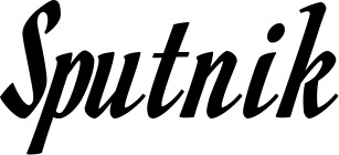 Vorschau des Bootsnamens "Sputnik" als Schriftzug für "Bootsbeschriftung Klassisch 93"