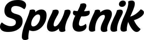 Vorschau des Bootsnamens "Sputnik" als Schriftzug für "Bootsbeschriftung Klassisch 14"