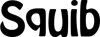 Vorschau des Bootsnamens "Squib" als Schriftzug für "Bootsbeschriftung Fett 01"