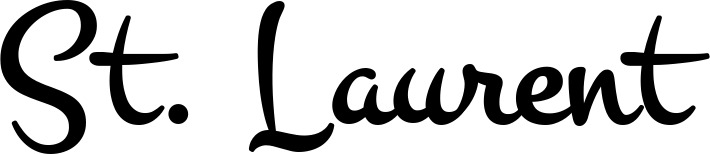 Vorschau des Bootsnamens "St. Laurent" als Schriftzug für "Bootsbeschriftung Klassisch 81"