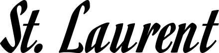 Vorschau des Bootsnamens "St. Laurent" als Schriftzug für "Bootsbeschriftung Klassisch 93"