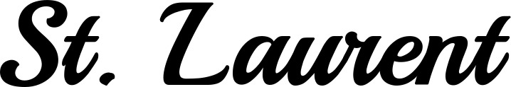 Vorschau des Bootsnamens "St. Laurent" als Schriftzug für "Bootsbeschriftung Klassisch 86"