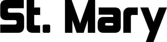 Vorschau des Bootsnamens "St. Mary" als Schriftzug für "Bootsbeschriftung Neu 25"
