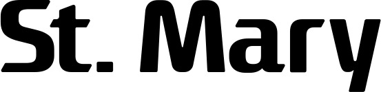 Vorschau des Bootsnamens "St. Mary" als Schriftzug für "Bootsbeschriftung Fett 22"