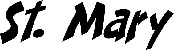 Bootsname 'St. Mary' angezeigt als 'Bootsbeschriftung Klassisch 31'
