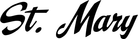 Vorschau des Bootsnamens "St. Mary" als Schriftzug für "Bootsbeschriftung Klassisch 29"