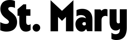 Vorschau des Bootsnamens "St. Mary" als Schriftzug für "Bootsbeschriftung Fett 24"