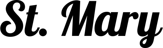 Vorschau des Bootsnamens "St. Mary" als Schriftzug für "Bootsbeschriftung Neu 60"