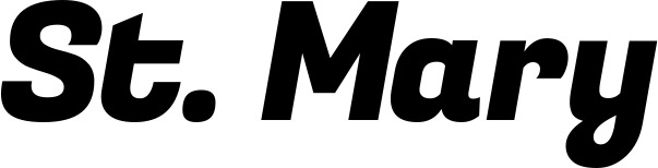 Vorschau des Bootsnamens "St. Mary" als Schriftzug für "Bootsbeschriftung Kursiv 04"