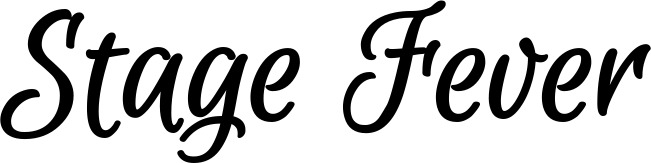 Vorschau des Bootsnamens "Stage Fever" als Schriftzug für "Bootsbeschriftung Klassisch 105"