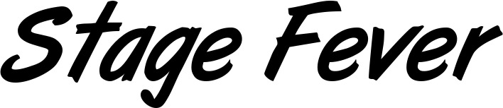 Vorschau des Bootsnamens "Stage Fever" als Schriftzug für "Bootsbeschriftung Klassisch 38"