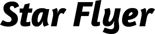 Vorschau des Bootsnamens "Star Flyer" als Schriftzug für "Bootsbeschriftung Kursiv 01"