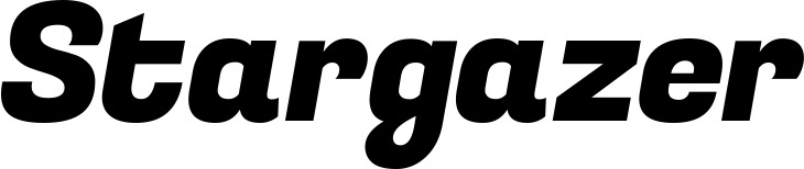 Vorschau des Bootsnamens "Stargazer" als Schriftzug für "Bootsbeschriftung Kursiv 04"