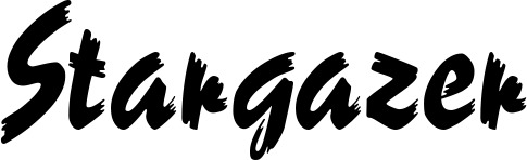 Vorschau des Bootsnamens "Stargazer" als Schriftzug für "Bootsbeschriftung Neu 10"