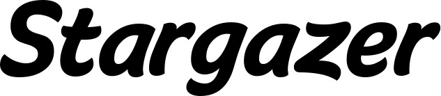 Vorschau des Bootsnamens "Stargazer" als Schriftzug für "Bootsbeschriftung Klassisch 14"