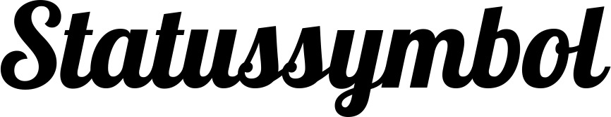 Vorschau des Bootsnamens "Statussymbol" als Schriftzug für "Bootsbeschriftung Neu 60"