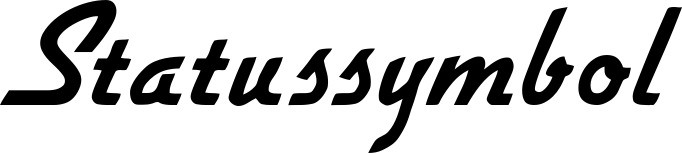 Vorschau des Bootsnamens "Statussymbol" als Schriftzug für "Bootsbeschriftung Klassisch 66"