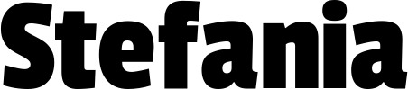 Vorschau des Bootsnamens "Stefania" als Schriftzug für "Bootsbeschriftung Fett 30"