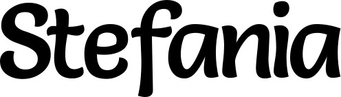 Vorschau des Bootsnamens "Stefania" als Schriftzug für "Bootsbeschriftung Klassisch 94"