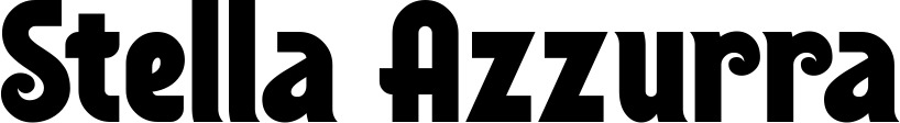 Vorschau des Bootsnamens "Stella Azzurra" als Schriftzug für "Bootsbeschriftung Neu 32"