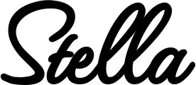 Vorschau des Bootsnamens "Stella" als Schriftzug für "Bootsbeschriftung Klassisch 111"