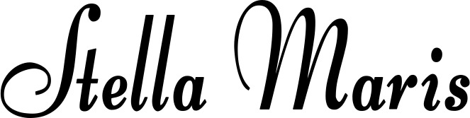 Vorschau des Bootsnamens "Stella Maris" als Schriftzug für "Bootsbeschriftung Klassisch 76"