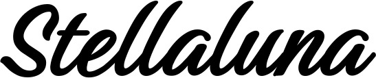 Vorschau des Bootsnamens "Stellaluna" als Schriftzug für "Bootsbeschriftung Klassisch 48"