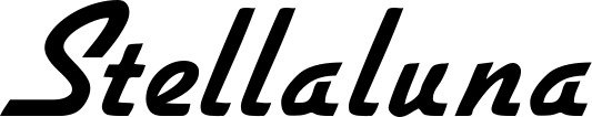 Vorschau des Bootsnamens "Stellaluna" als Schriftzug für "Bootsbeschriftung Klassisch 66"