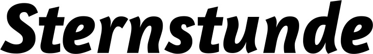 Vorschau des Bootsnamens "Sternstunde" als Schriftzug für "Bootsbeschriftung Kursiv 01"